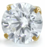 Neo Gold Prong Set Gem Pin End