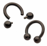 Black PVD Circular Barbell