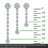 Double Bezel Dangle Pin End