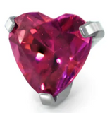 Heart Shaped Gem Pin End