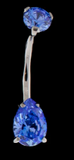 Khrysos Pear Cut Gem Barbell