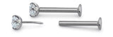 Prong Set Gem Pin End