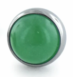 Cabochon Gem Threadless Pin Ends