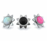 Sun Cabochon Pin End