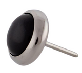 Cabochon Gem Threadless Pin Ends