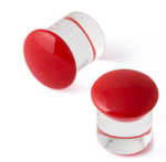 GG Red Front Glass Plugs