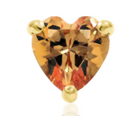 Junipurr Dark Champagne Heart Pin End