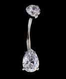 Khrysos Pear Cut Gem Barbell