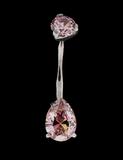 Khrysos Pear Cut Gem Barbell