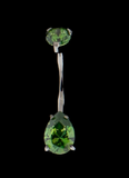 Khrysos Pear Cut Gem Barbell