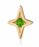 Ember Divinity - Blue Topaz - Gold Threadless Pin End