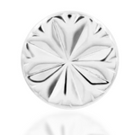 Junipurr Engraved Disk Gold Pin End