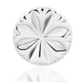 Junipurr Engraved Disk Gold Pin End