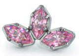 Marquise Gem Fan Cluster Pin End