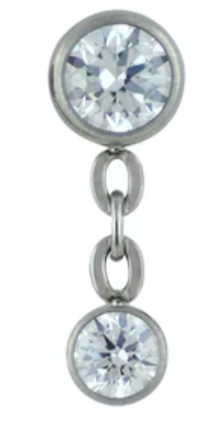 Double Bezel Dangle Pin End