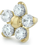 Neo Gold Flower Pin End