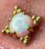 Zia Gold Pin End by Anatometal