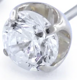 Neo Gold Prong Set Gem Pin End