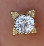 Zia Gold Pin End by Anatometal