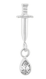 Crucial Dagger Drop Titanium Threadless Pin End