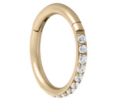 Solstice Pavé Gold Coated Clicker