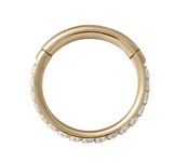 Solstice Pavé Gold Coated Clicker