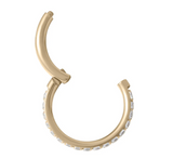 Solstice Pavé Gold Coated Clicker