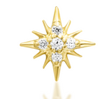 Supernova Gold Pin End by Junipurr Jewelry