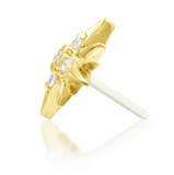 Supernova Gold Pin End by Junipurr Jewelry
