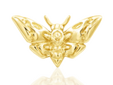 Deaths-head Moth Gold Pin end by Junipurr Jewelry