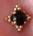Zia Gold Pin End by Anatometal