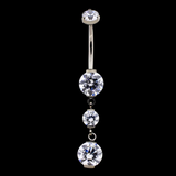 Khrysos Dangling Gem Barbell