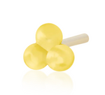 Junipurr Gold Tri-bead Pin